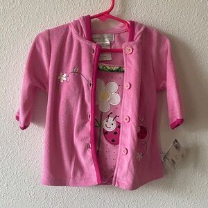 Pink Girls' Ladybug Flower Matching Set - Brand Unspecified